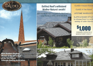 trusted DaVinci roofing contractor in Colorado