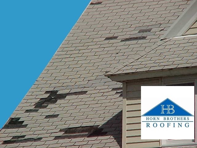 Damaged roof